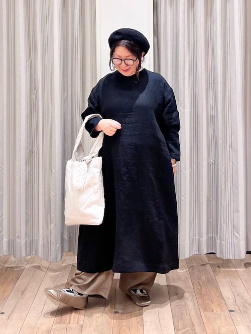 セール】サスペンダー付きさら軽ワイドパンツ[プチ・プラス・トール