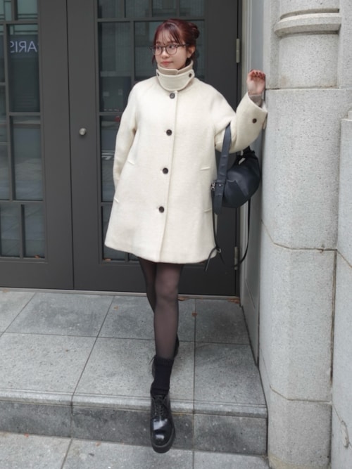 GENERAL IDEA】ウールバルマカンハーフコート / WOOL BALMACAN HALF