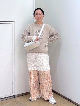 エンブロイダリースウェット-CreamyCotton /クリーミーコットン-を使っ