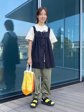 BEAMS BOY / カットワーク キャミソールを使った人気ファッション