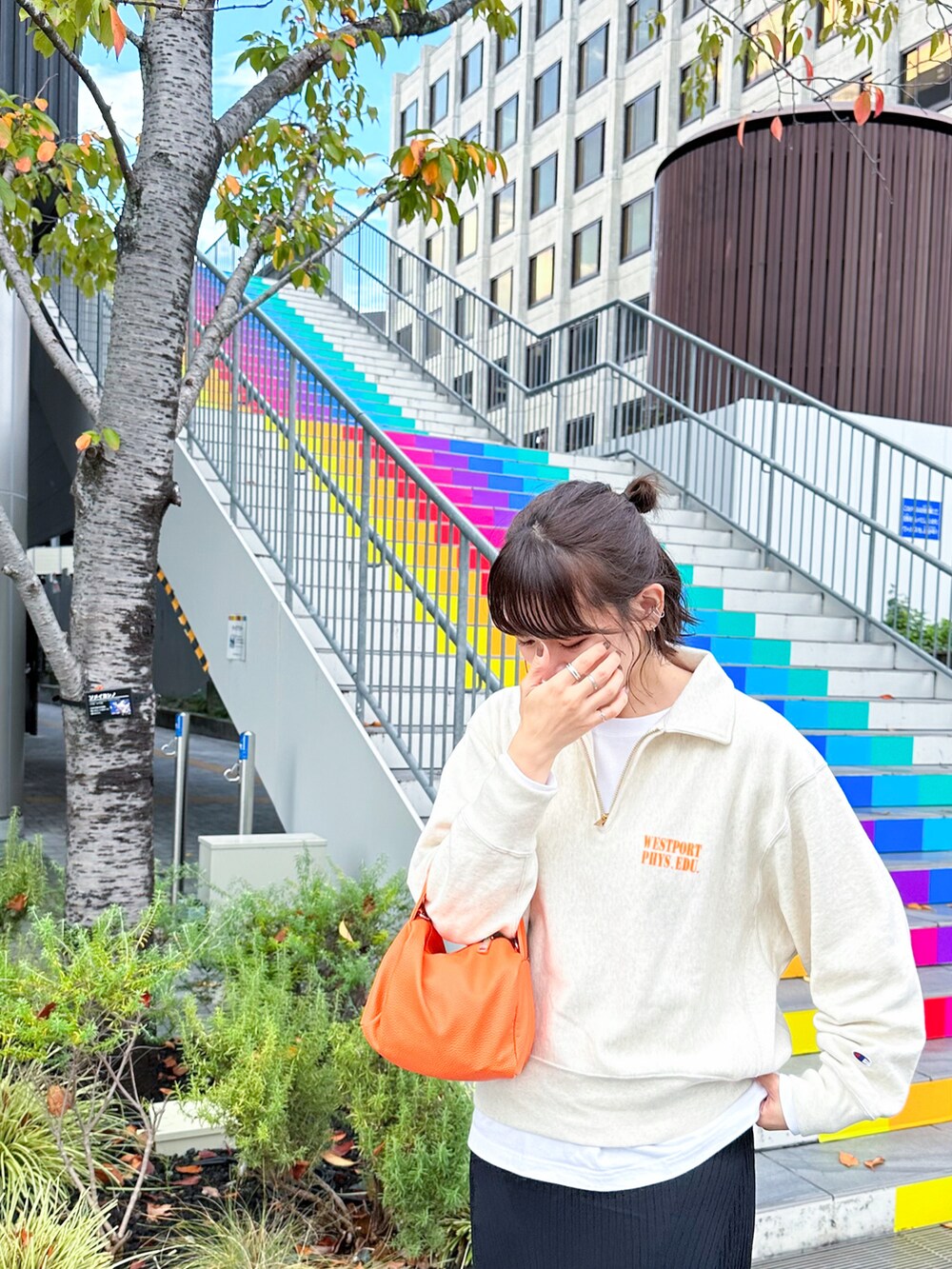 かほこ。｜Championのスウェットを使ったコーディネート - WEAR