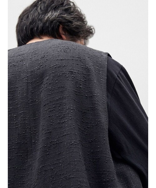 LIDNM（リドム）の「LIGHT TWEED ZIP VEST（ベスト）」 - WEAR