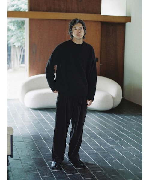 LIDNM（リドム）の「CASHMERE MILLED CREW KNIT（ニット/セーター