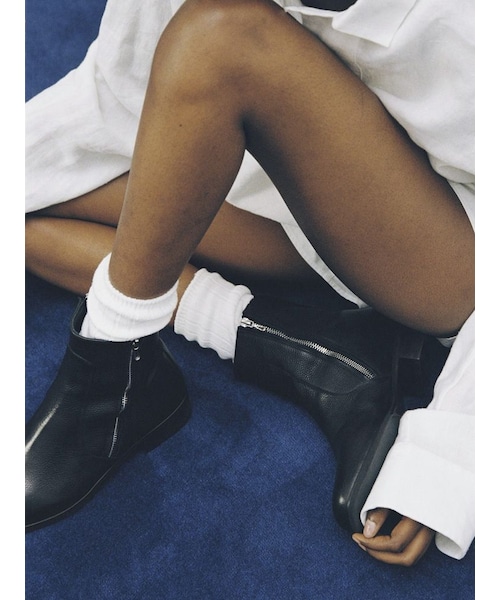 Llife（ライフ）の「Llife SLIGHT SQUARE ZIP BOOTS（ブーツ）」 - WEAR