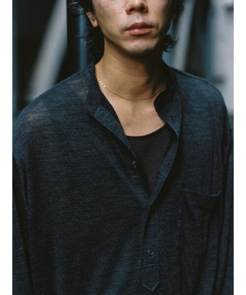 LIDNM（リドム）の「WOOL KNIT PO SHIRT（シャツ/ブラウス）」 - WEAR