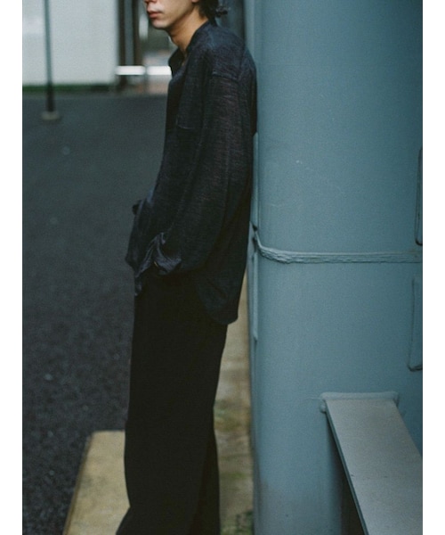 LIDNM（リドム）の「WOOL KNIT PO SHIRT（シャツ/ブラウス）」 - WEAR