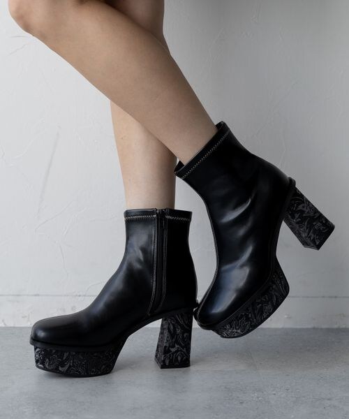 HARE（ハレ）の「ガラソールチャンキーブーツ（）」 - WEAR