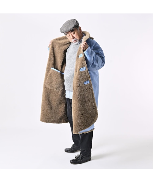 45R（フォーティファイブアール）の「厚ナイロン×ボアの908ショール