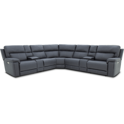 M00067 by Moto Motion - Mapleton Slate 7pc Fabric Theater