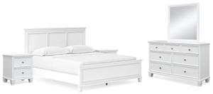 PKG015158 by Ashley Furniture - California King Panel Bed With