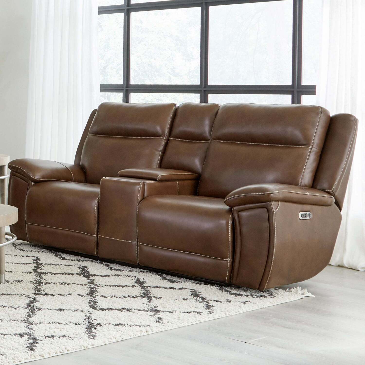 PARKER HOUSE JAMESON - HICKORY Power Zero Gravity Console Loveseat