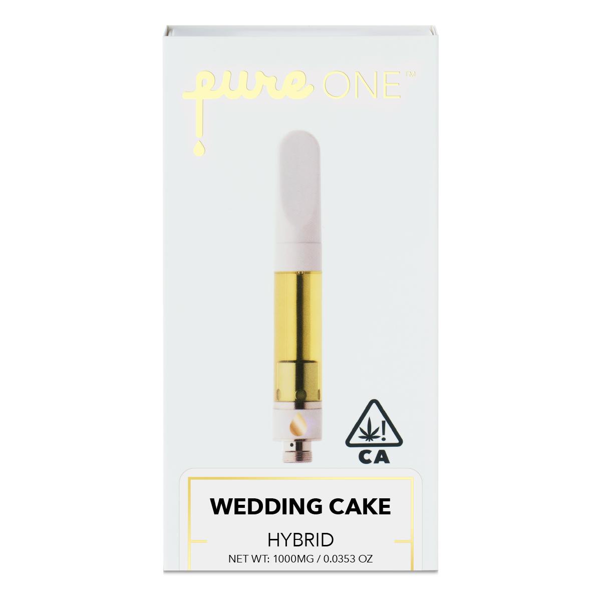 Pure Cannabis Extract 1g Cartridge - Wedding Cake - Hybrid - Pure Vape