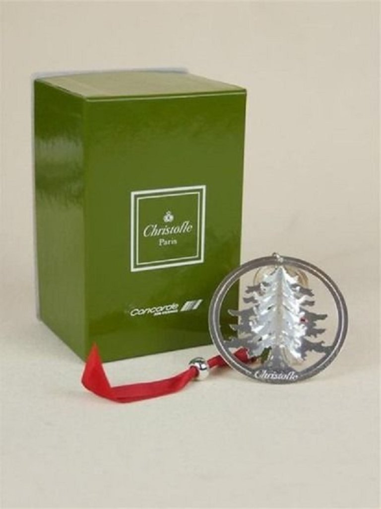 Concorde Air France Christofle Christmas ball decoration 1990