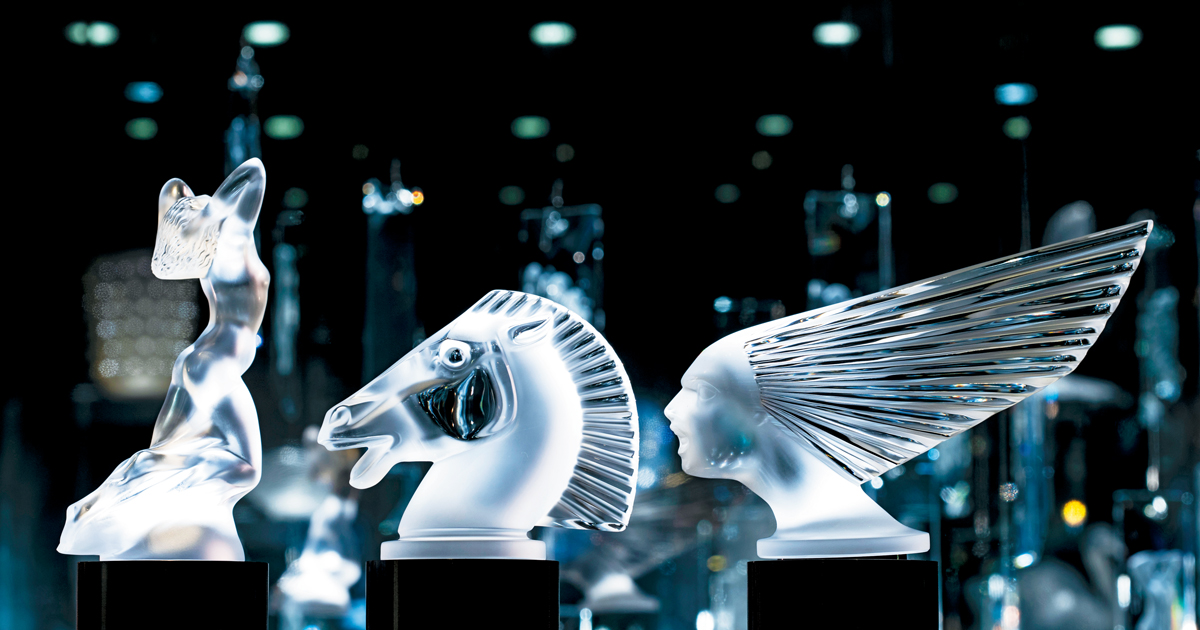 知る人ぞ知る、ラリックの「カー・マスコット」がオブジェとして新たに誕生