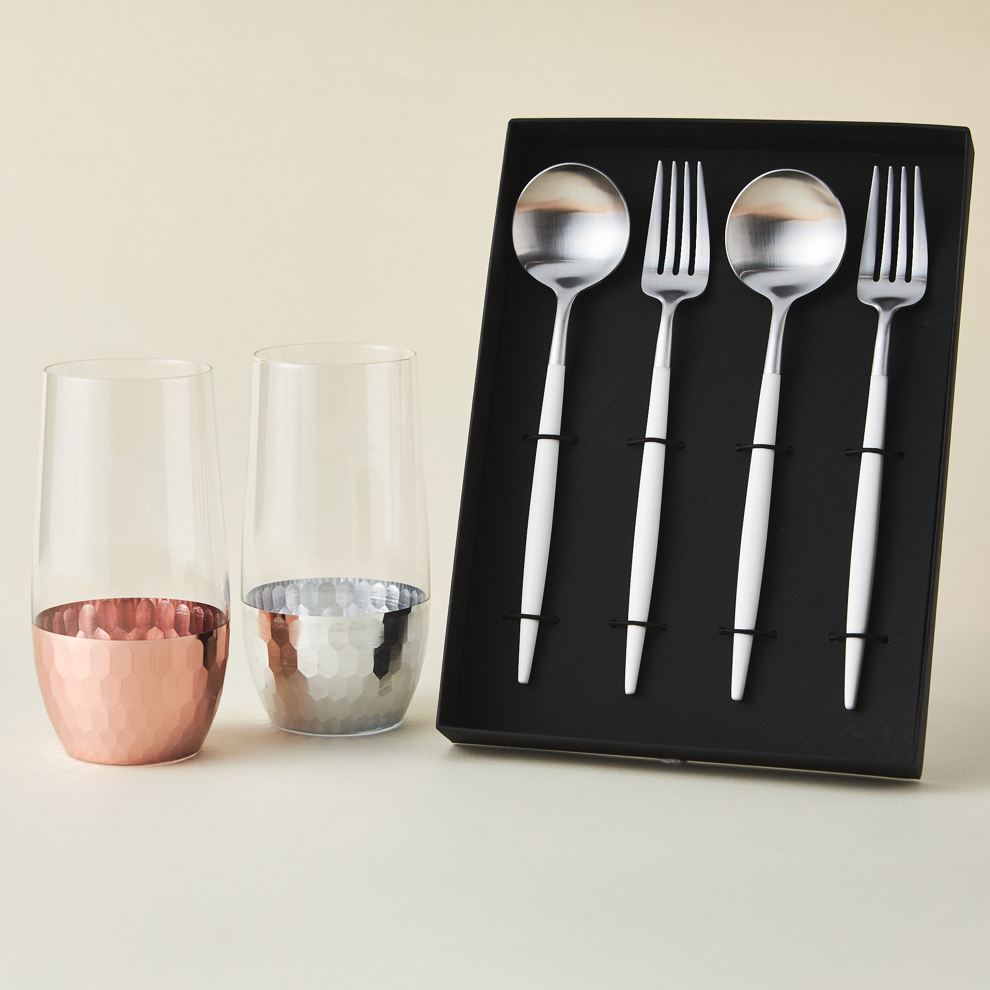 結婚祝い・ペア名入れ】タンブラー&クチポールカトラリーセット