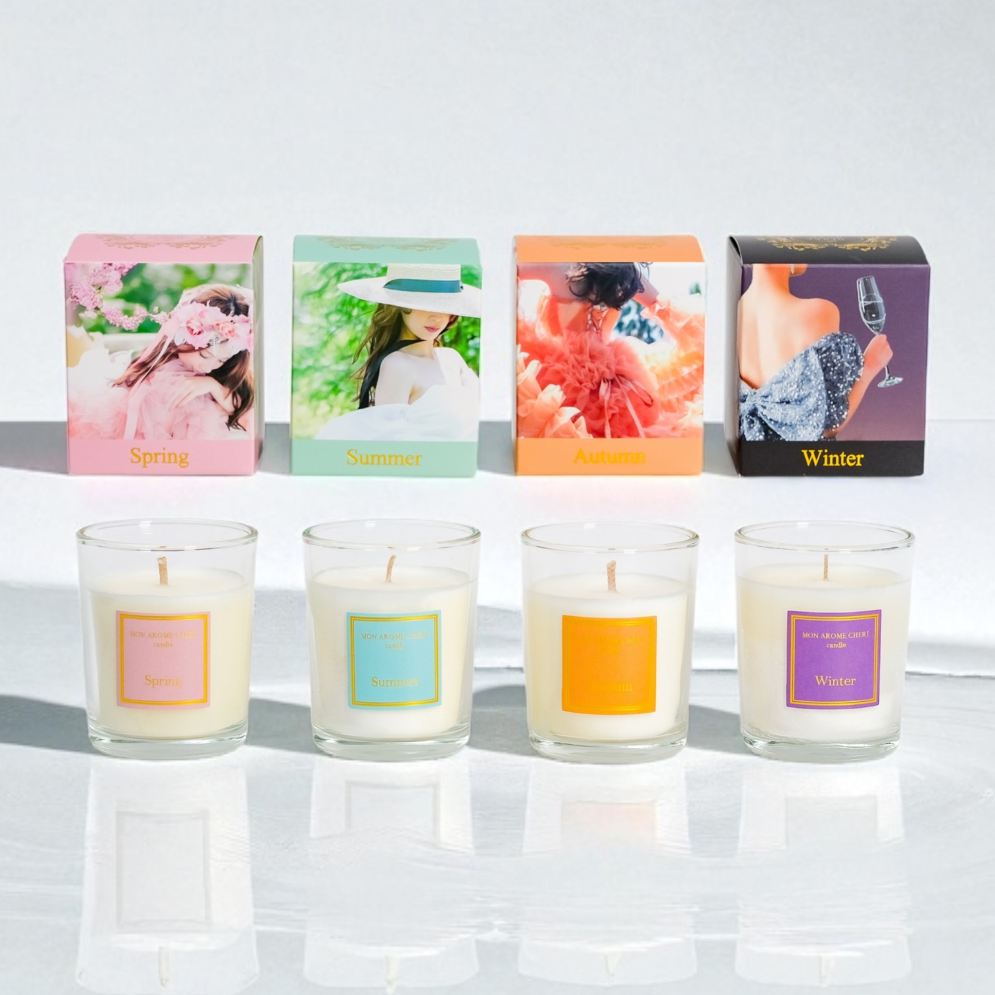 四季アロマキャンドル | MON AROME CHERI candle（モナロームシェリ