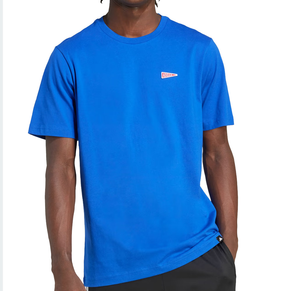 Camiseta Adidas Pennant Trim Graphic Azul - Conforto e Estilo Casual