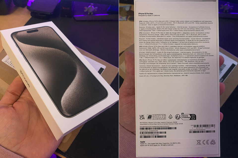 User Orders iPhone 15 Pro Max Directly from Apple, Receives