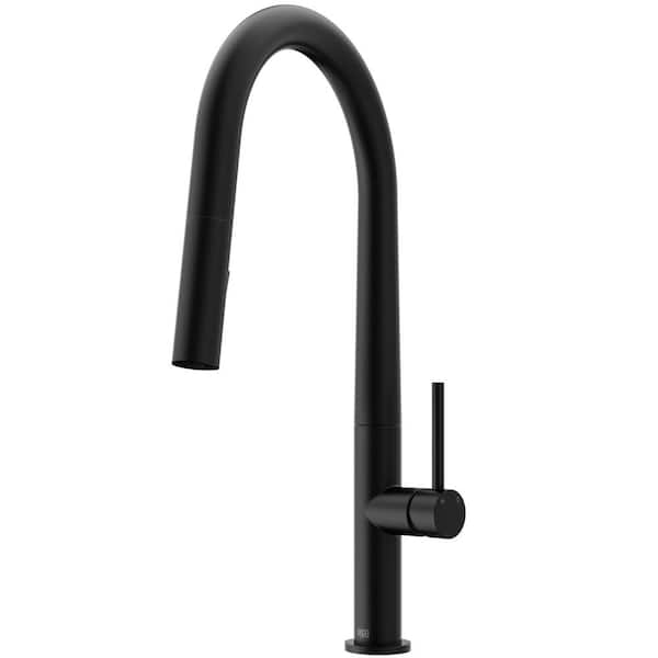 VIGO Greenwich Single Handle Pull-Down Sprayer Kitchen Faucet in