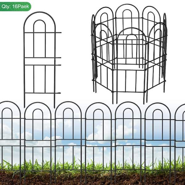 Oumilen 30 in. H x 10.5 ft. L Metal Rustproof Wire Border Folding