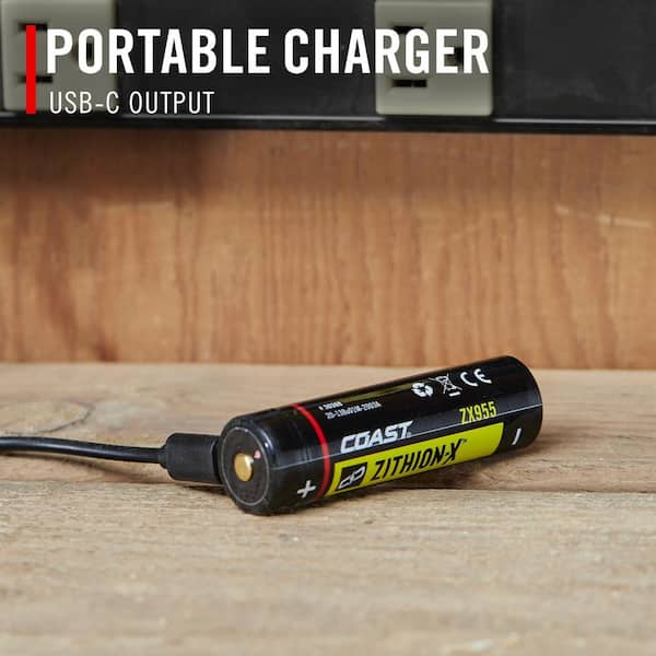 Coast ZX865 ZITHION-X USB-C Rechargeable Battery for Polysteel 400