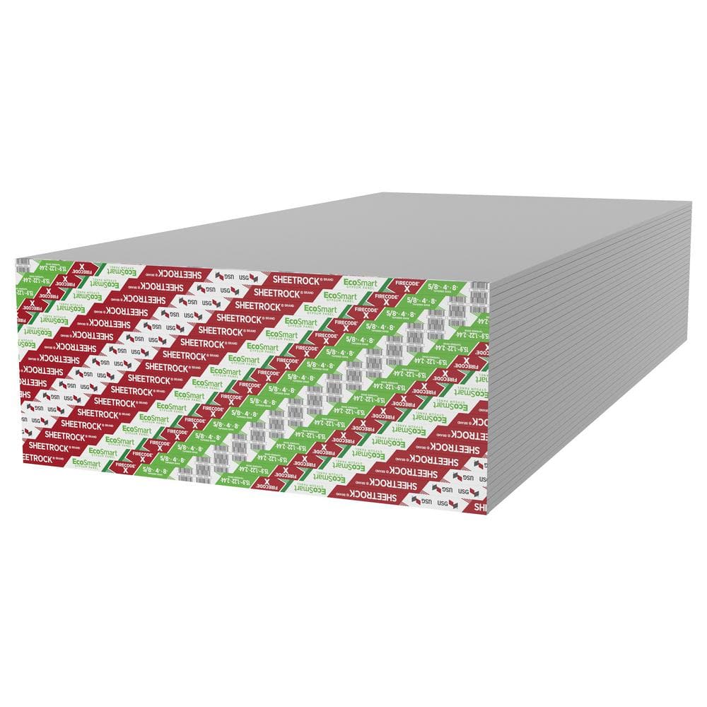 USG Sheetrock Brand 5/8 in. x 4 ft. x 8 ft. EcoSmart Firecode X