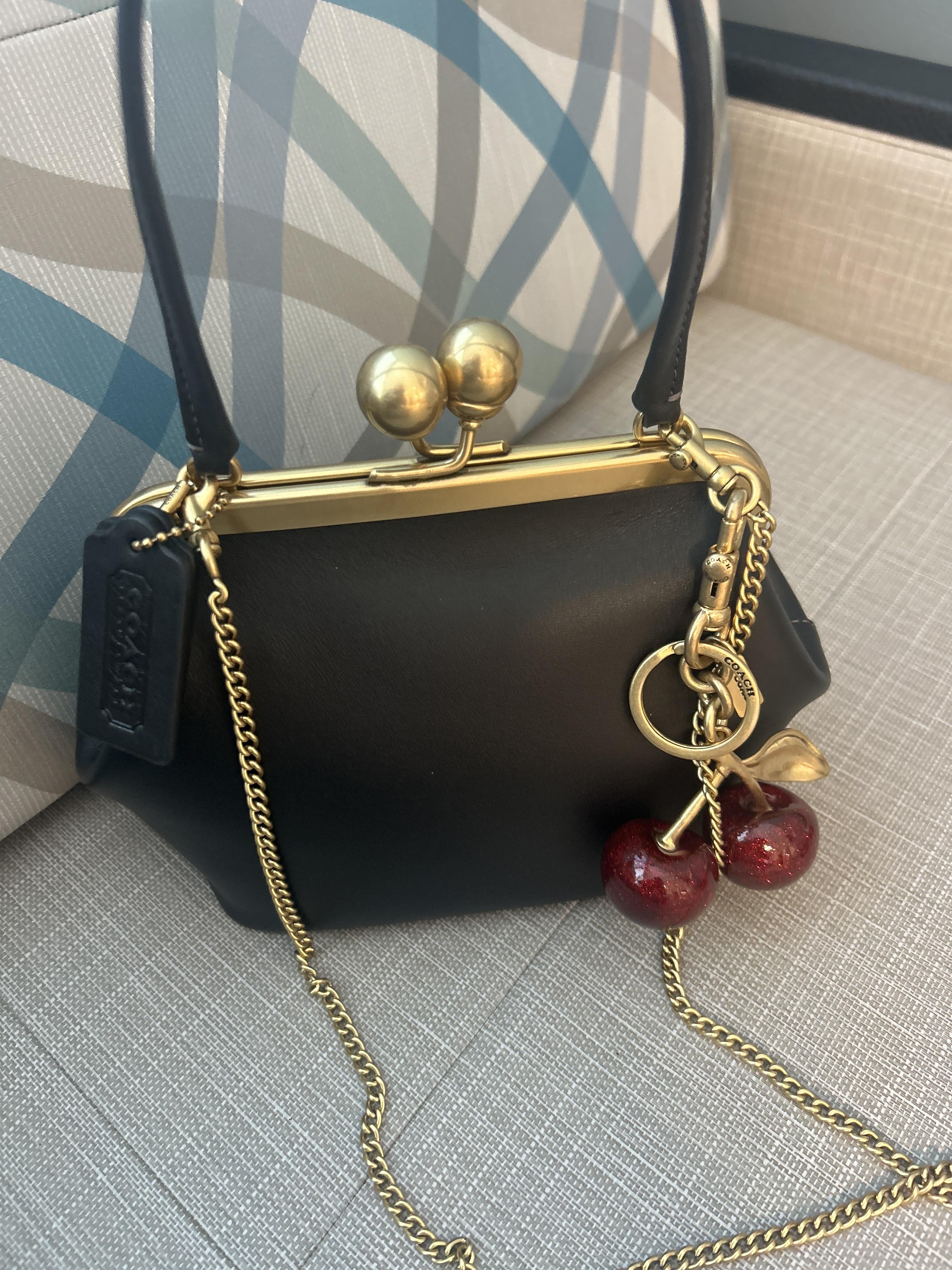 COACH® | Kisslock Frame Bag 16 In Crystal Signature Jacquard