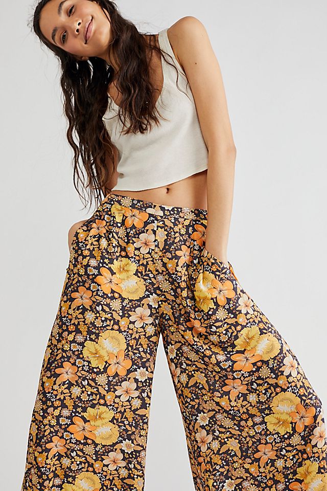 Spell Hibiscus Lane Wide-Leg Pants | Free People