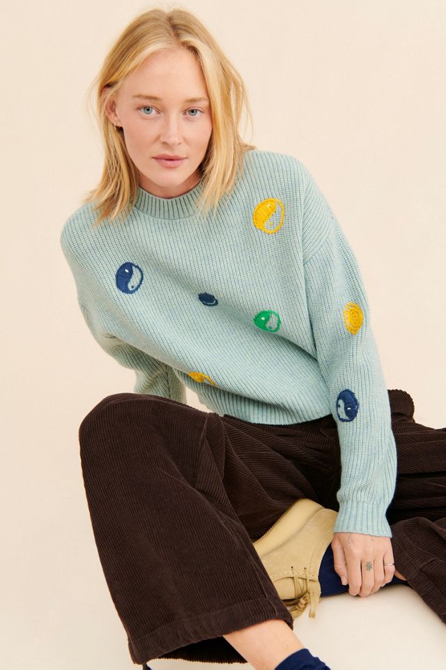 Native Youth Yin Yang Stitched Sweater | Urban Outfitters