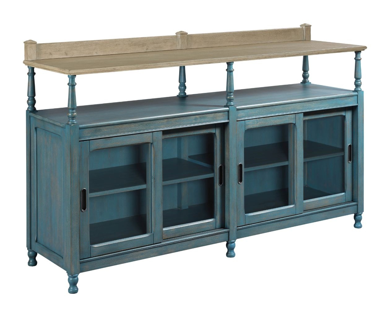 American Drew Casual Dining Dorset Credenza Blue 750-858B - Carol