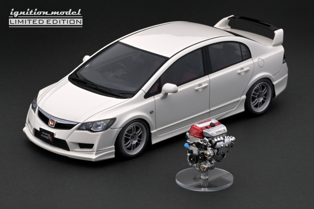 予告：1/18 エンジン付WEB限定「CIVIC (FD2) TYPE R」6/10(月)～受注