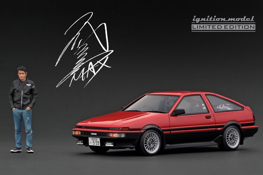 1/18 織戸選手フィギュア付 WEB限定「トレノ 3ドア(AE86)」明日21時半