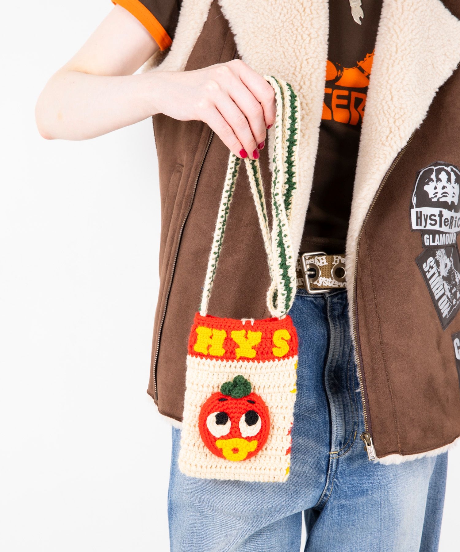手編みミニサコッシュ|HYSTERIC GLAMOUR WOMEN | HYSTERIC GLAMOUR