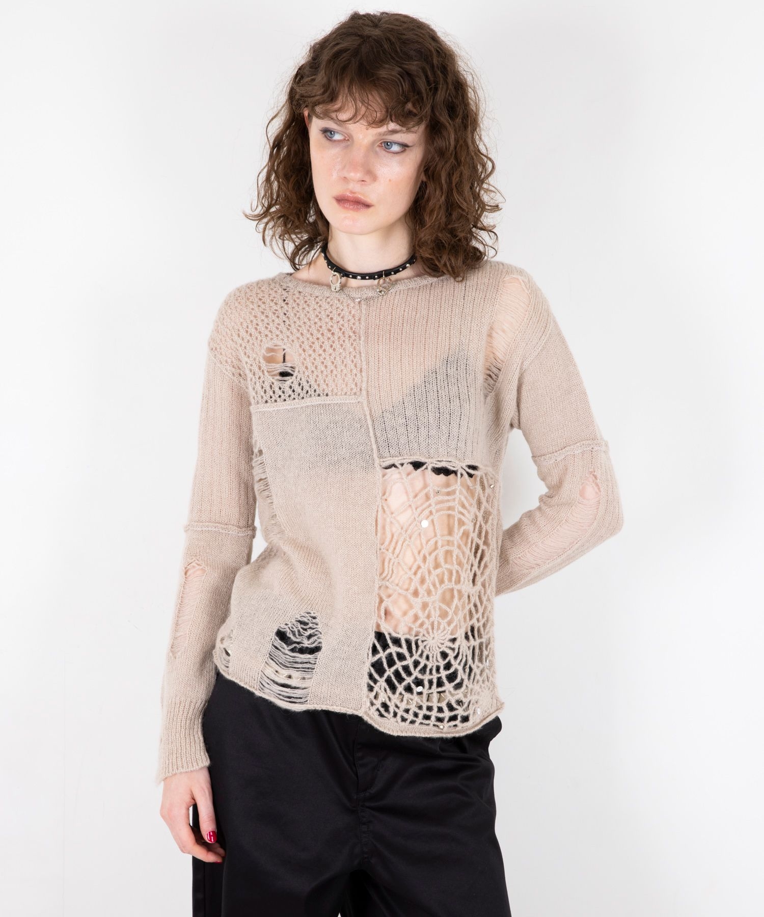 SPIDER WEB クラッシュセーター|HYSTERIC GLAMOUR WOMEN | HYSTERIC