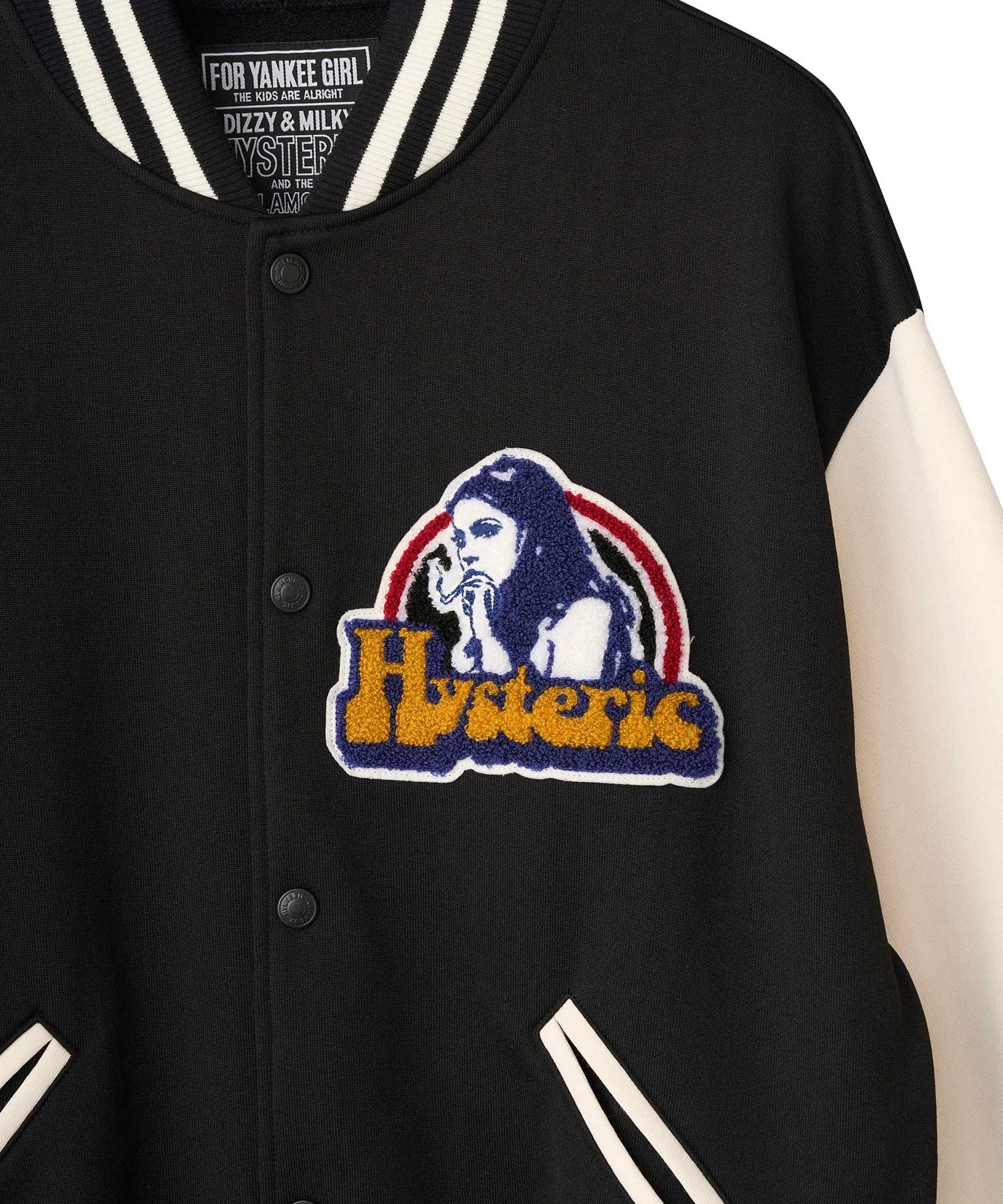 SMOKING GIRLワッペン スタジャン|HYSTERIC GLAMOUR MEN | HYSTERIC