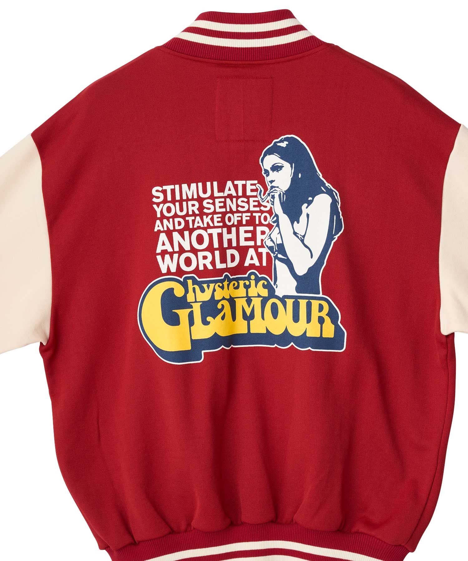 SMOKING GIRLワッペン スタジャン|HYSTERIC GLAMOUR MEN | HYSTERIC