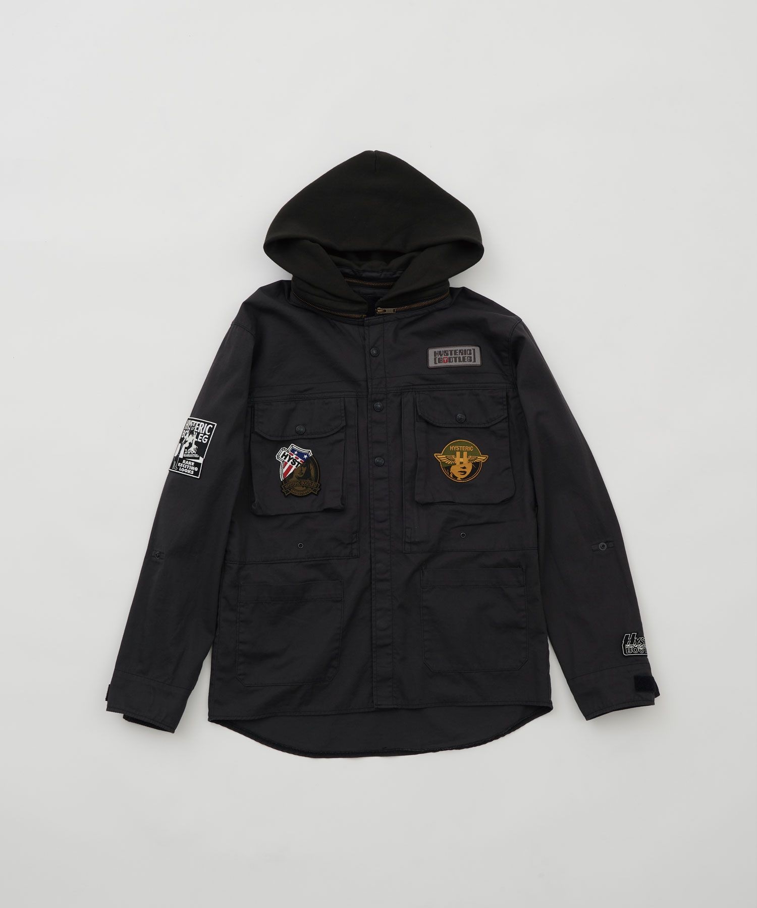 HYSTERIC BOOTLEG/ワッペン シャツパーカー|HYSTERIC GLAMOUR MEN