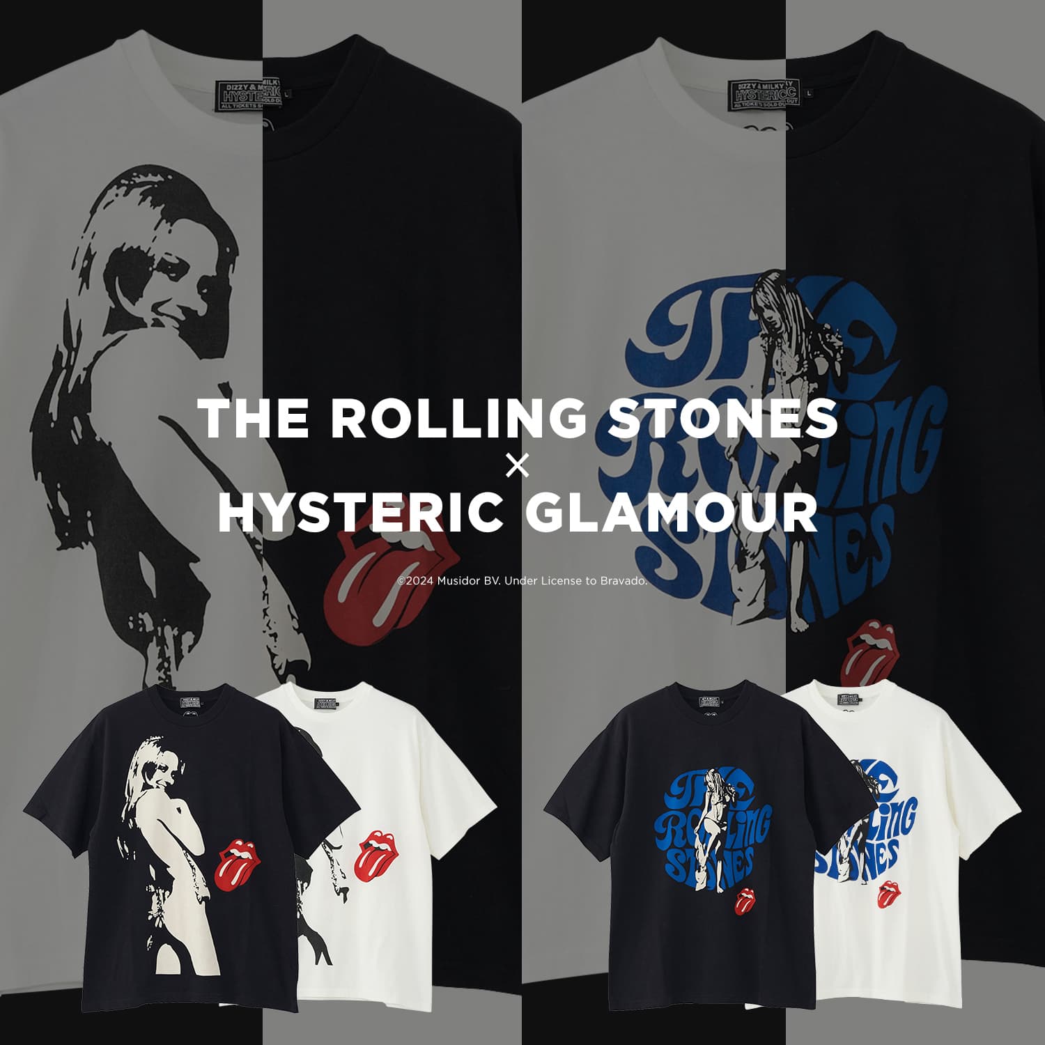 THE ROLLING STONES x HYSTERIC GLAMOUR | HYSTERIC GLAMOUR ONLINE