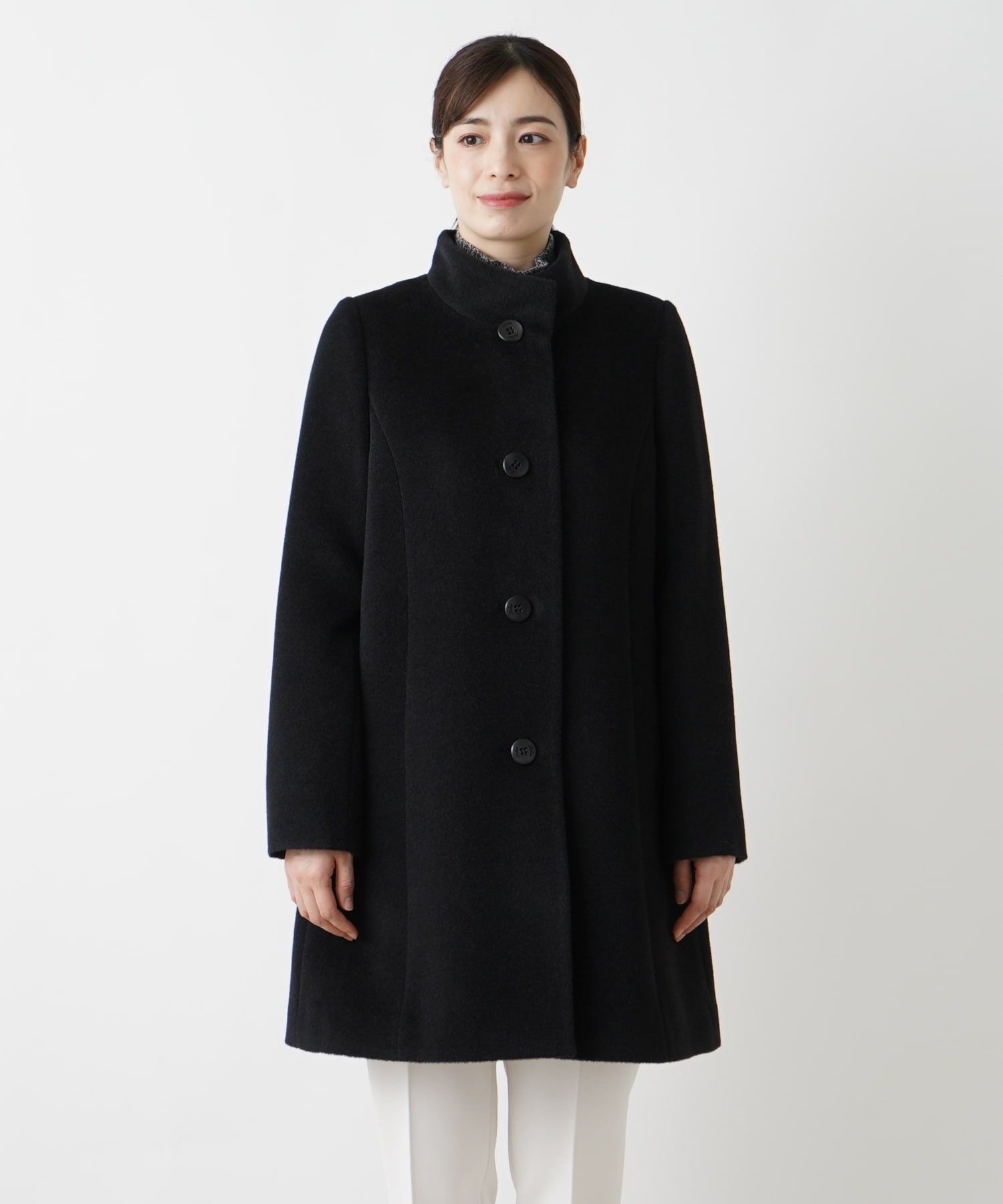 アルパカ混スタンドカラーコート|レリアン | レリアン公式オンラインストア