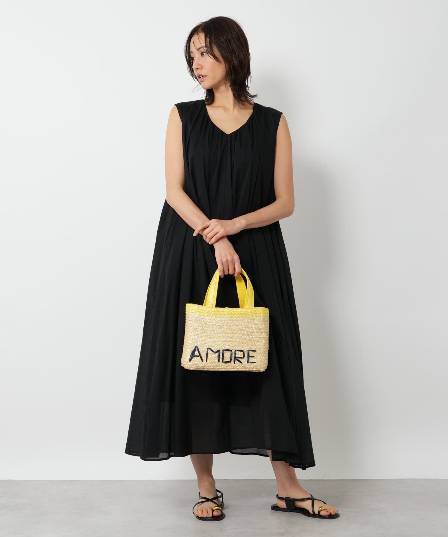 メッセージロゴ入りカゴバッグ【A-JOLIE】|ネミカ | レリアン公式