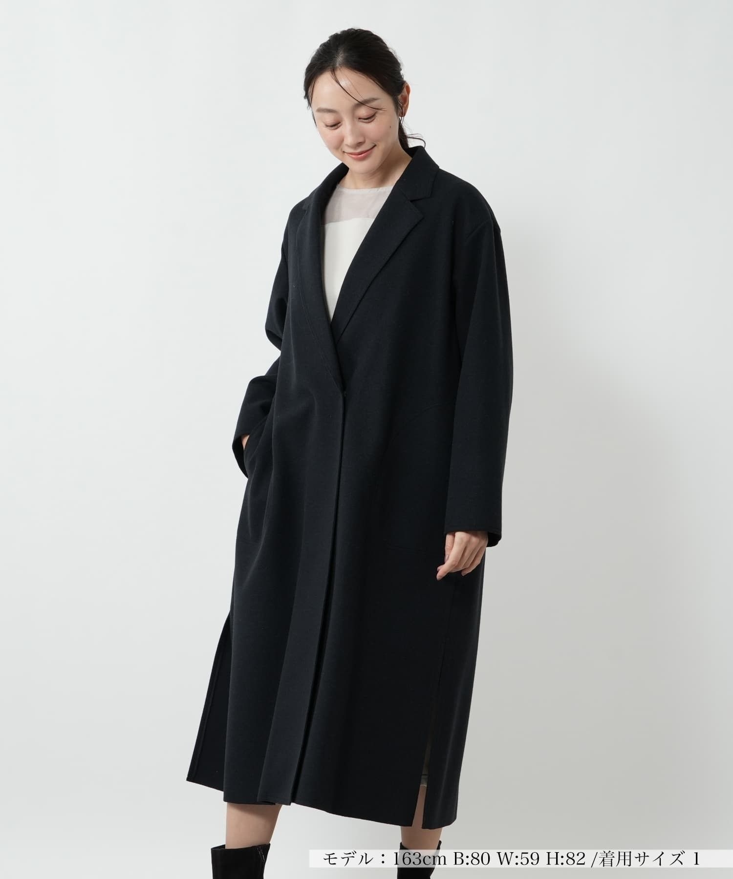 ドロップショルダーロングコート【NEMIKA】|ネミカ | レリアン公式