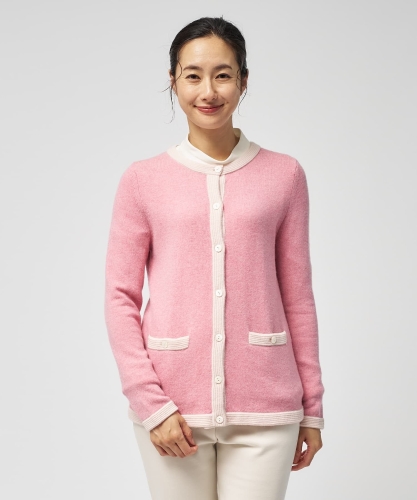 リボン柄クルーネックカーディガン|レリアン | レリアン公式オンライン