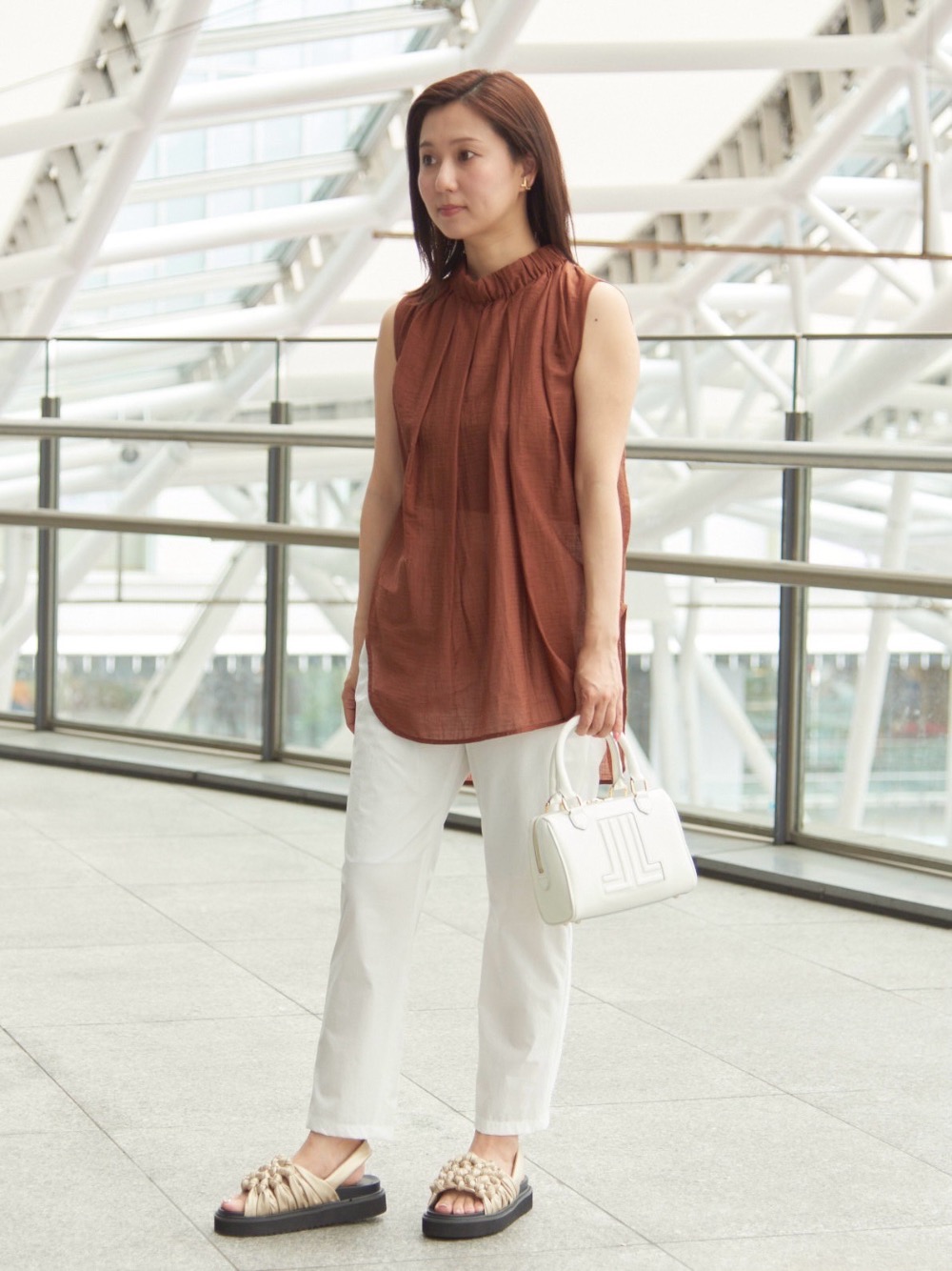 スタンドネックブラウス|LANVIN en Bleu | LANVIN en Bleu | ランバン