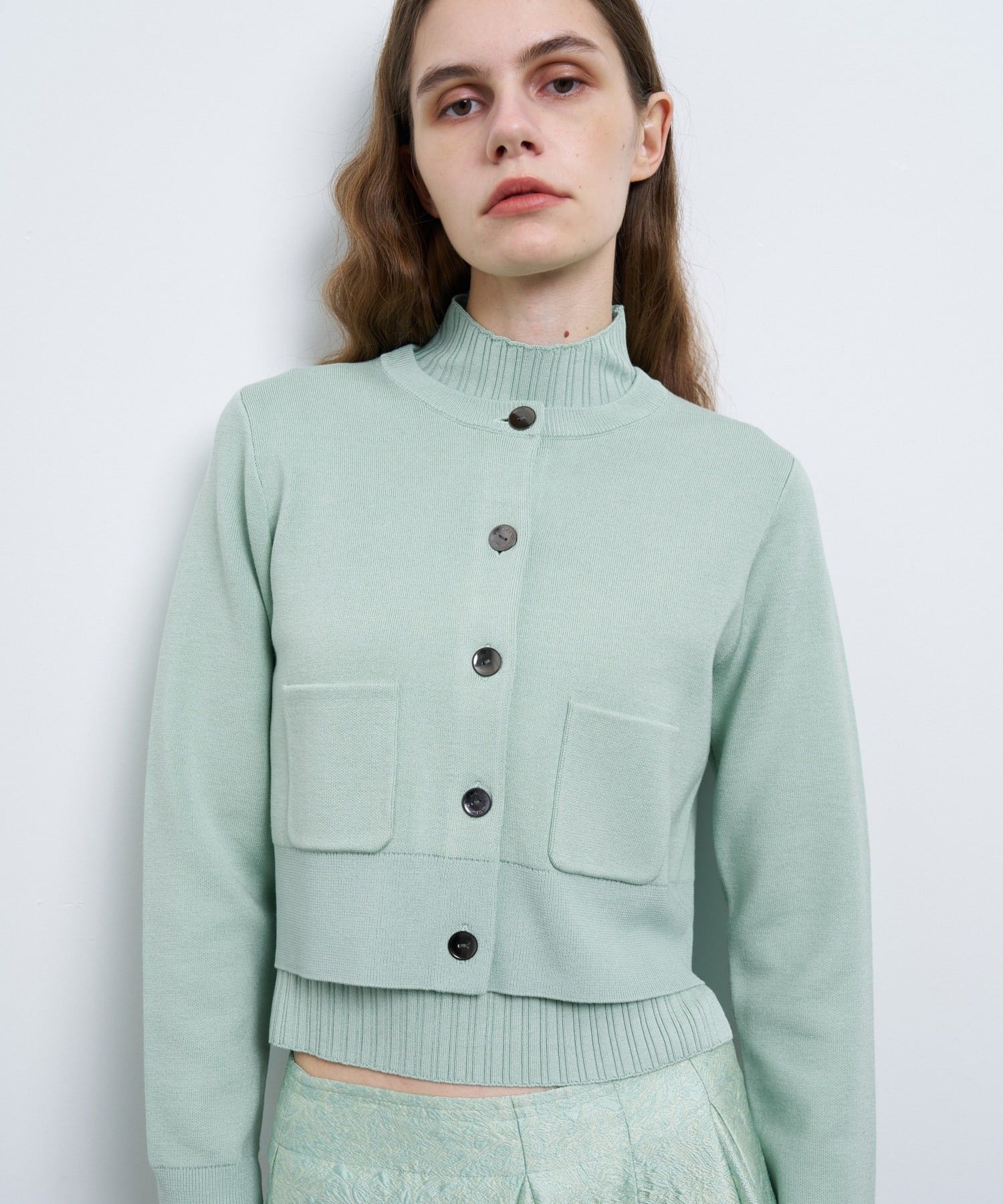 ダブルフェイスショートカーディガン|LANVIN en Bleu | LANVIN en Bleu