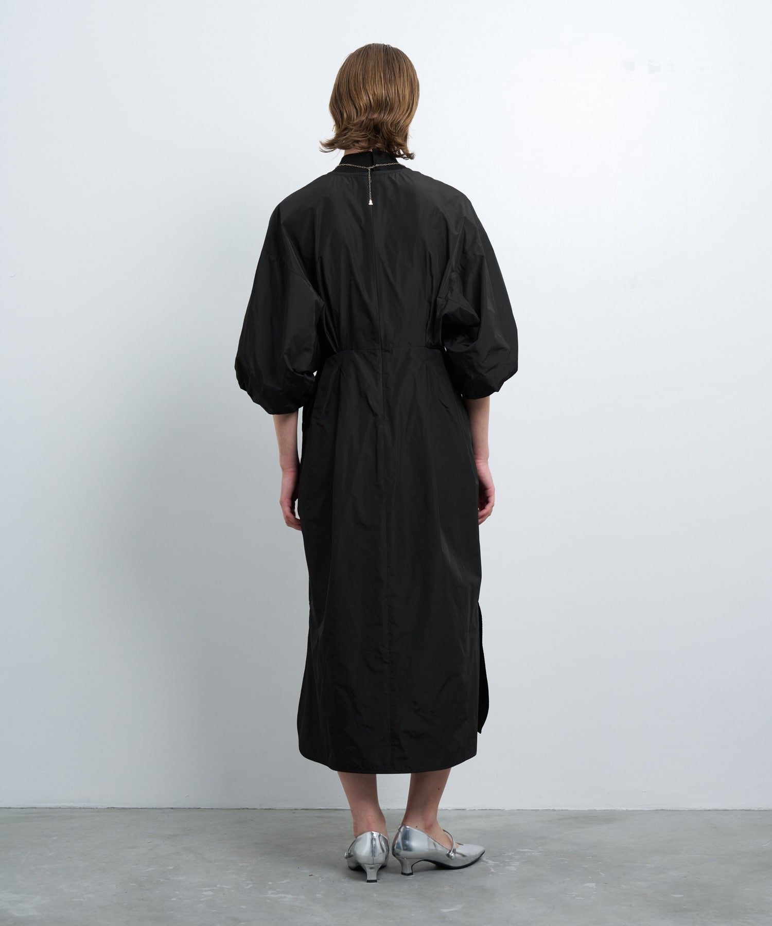 メモリータフタボリュームスリーブワンピース|LANVIN en Bleu | LANVIN