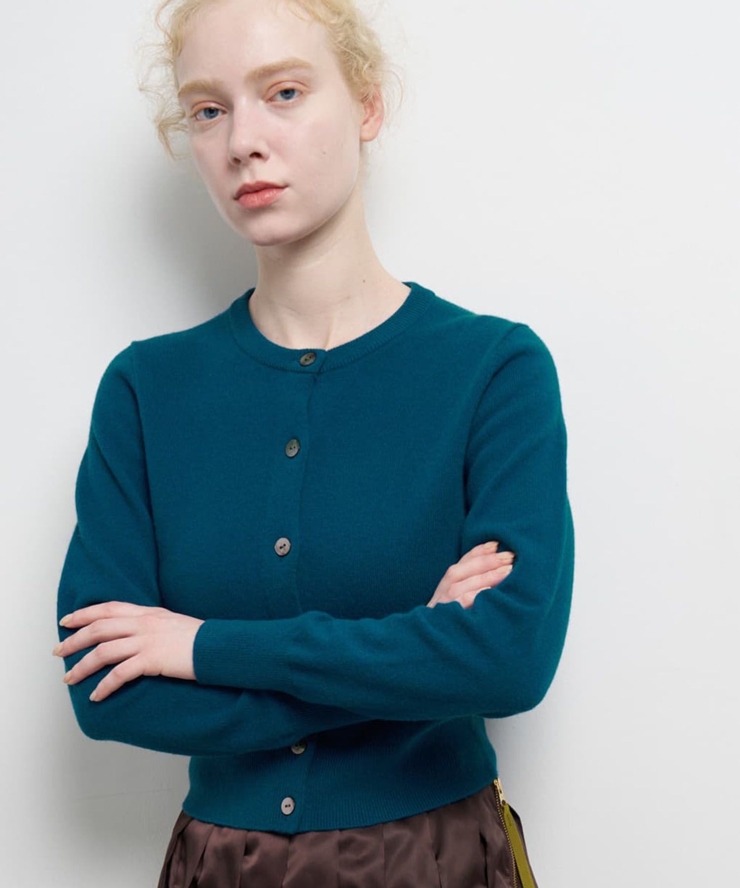 クルーネックニットカーディガン|LANVIN en Bleu | LANVIN en Bleu