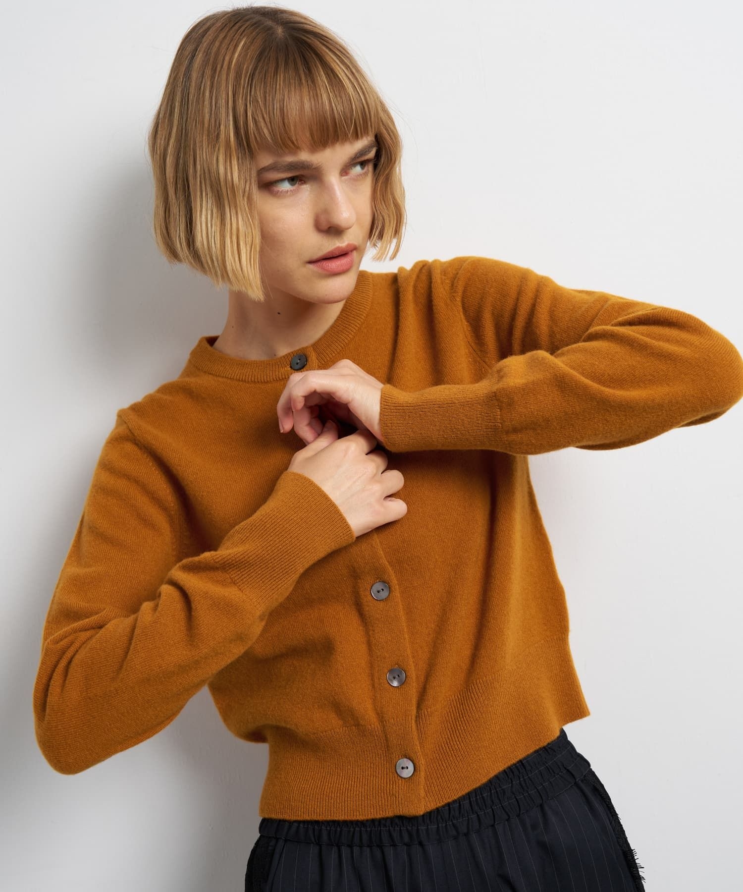 クルーネックニットカーディガン|LANVIN en Bleu | LANVIN en Bleu