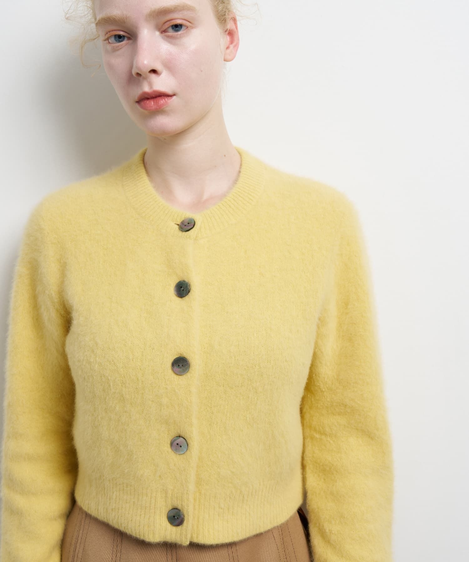 フォックスカシミヤショートカーディガン|LANVIN en Bleu | LANVIN en