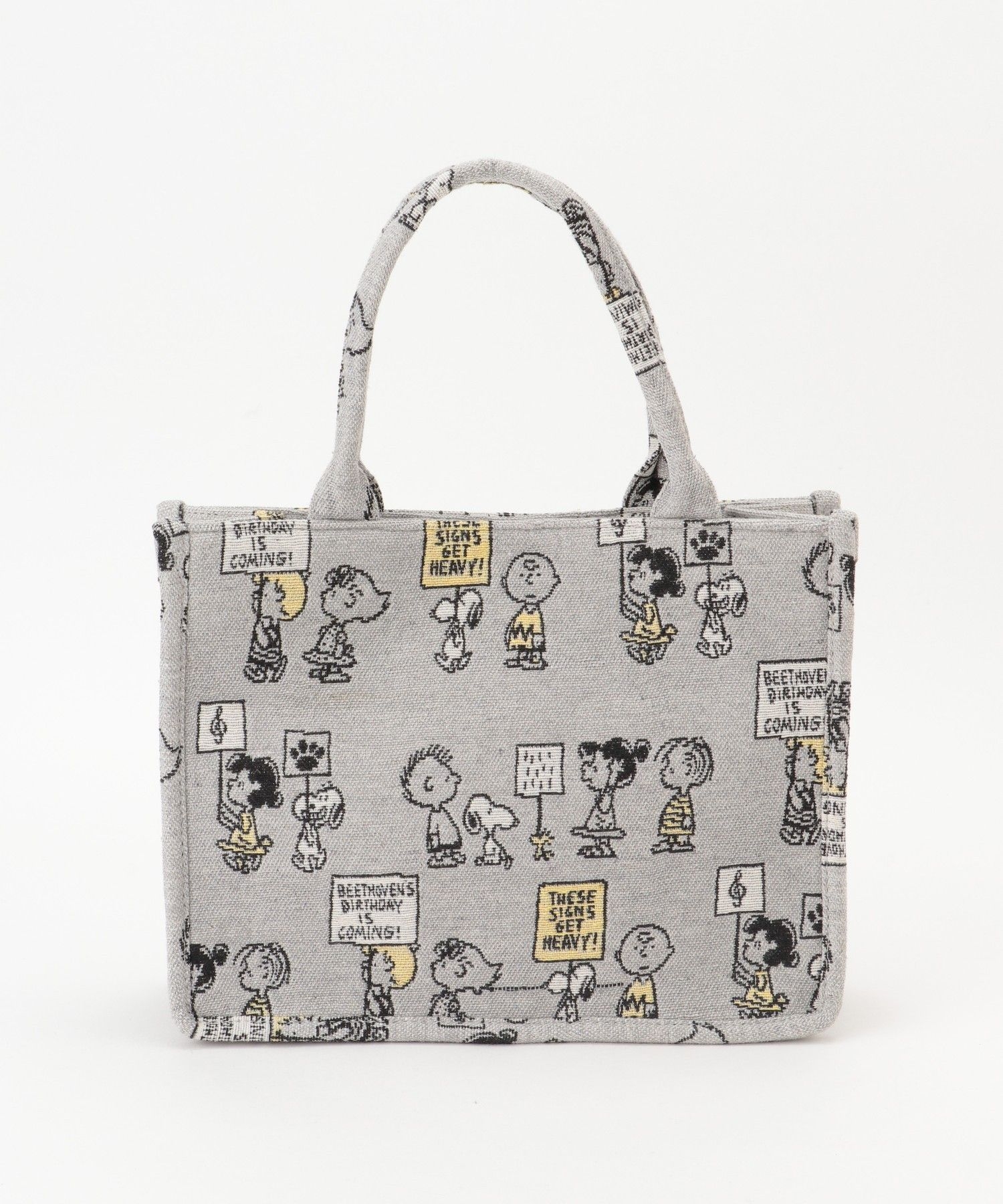スヌーピー】ピーナッツ ジャガードトートバッグS|SNOOPY×VOYAGES