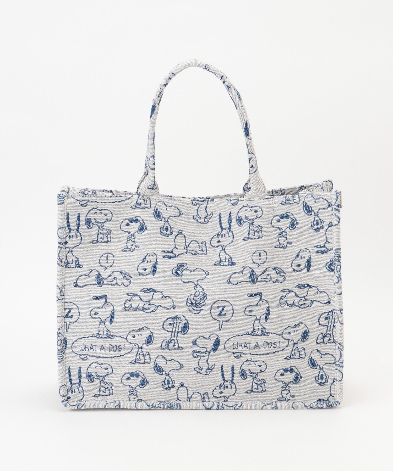スヌーピー】ピーナッツ ジャガードトートバッグL|SNOOPY×VOYAGES